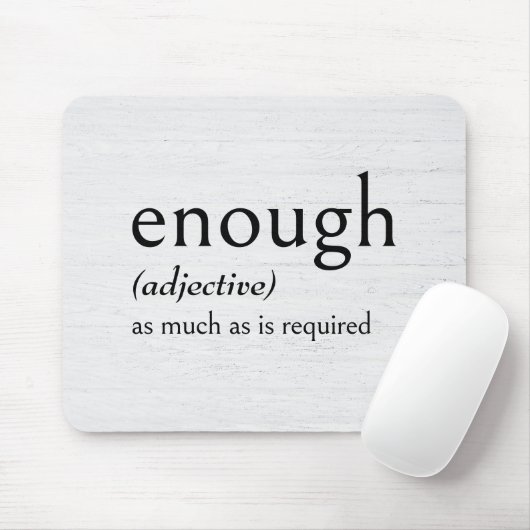 Definition von ENOUGH Mousepad (Mit Mouse)