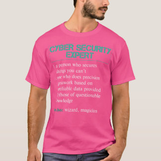 Definition von Experten für Cybersicherheit T-Shirt