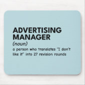 Definition von Fett-Marketing-Manager Mousepad (Vorne)