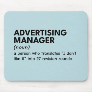Definition von Fett-Marketing-Manager Mousepad