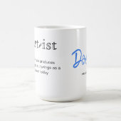 Definition von Fun Artist mit Personalisierung Kaffeetasse (Mittel)
