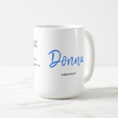 Definition von Fun Artist mit Personalisierung Kaffeetasse (VorderseiteRechts)