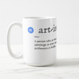 Definition von Fun Artist mit Personalisierung Kaffeetasse