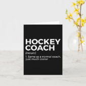 Definition von Fun Hockey Coach Karte (Gelbe Blume)