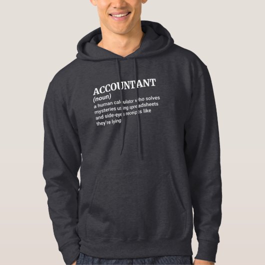Definition von "Funny Accountant" Hoodie (Vorderseite)