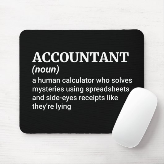 Definition von "Funny Accountant" Mousepad (Mit Mouse)