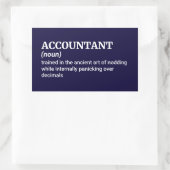 Definition von "Funny Accountant" Rechteckiger Aufkleber (Tasche)