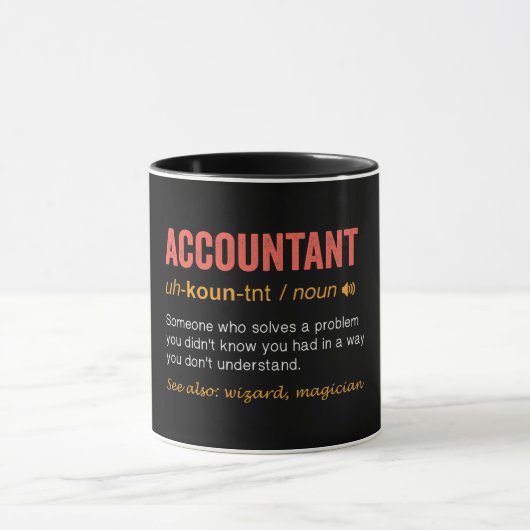 Definition von "Funny Accountant" Tasse (Zentrum)