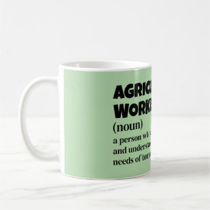 Definition von "Funny Agricultural Worker" Kaffeetasse