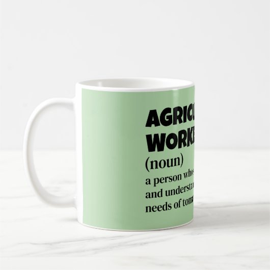 Definition von "Funny Agricultural Worker" Kaffeetasse (Links)