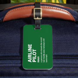 Definition von "Funny Airline Captain" Gepäckanhänger