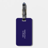 Definition von "Funny Airline Pilot" Gepäckanhänger (Rückseite vertikal)