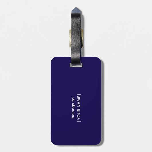 Definition von "Funny Airline Pilot" Gepäckanhänger (Rückseite vertikal)