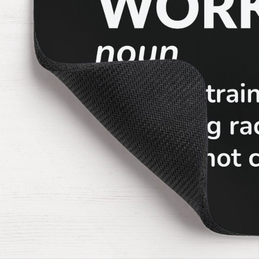 Definition von "Funny Animal Kontrolle Worker" Mousepad (Ecke)