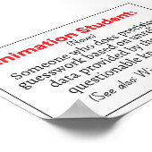 Definition von "Funny Animation Student" Poster (Ecke)