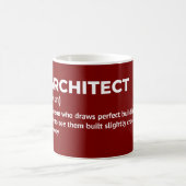 Definition von "Funny Architect" Kaffeetasse (Mittel)