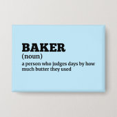 Definition von "Funny Bakery Worker" Button (Vorderseite)