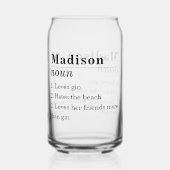 Definition von "Funny Friend" Personalisiert Dosenglas (Rückseite)