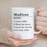 Definition von "Funny Friend" Personalisiert Kaffeetasse<br><div class="desc">Mit einer personalisierten Namensdefinition erstellen Sie Ihr eigenes,  eigenständiges,  lustiges Geschenk für Ihren besten Freund.</div>