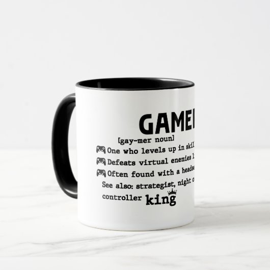 Definition von Funny Gamer Tasse (Vorderseite Links)