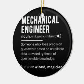 Definition von "Funny Mechanical Engineer" Keramik Ornament (Links)