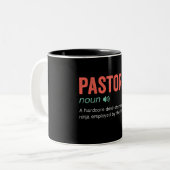 Definition von "Funny Pastor" Zweifarbige Tasse (Vorderseite Links)