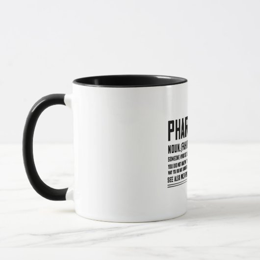 Definition von Funny Pharmacist Tasse (Links)