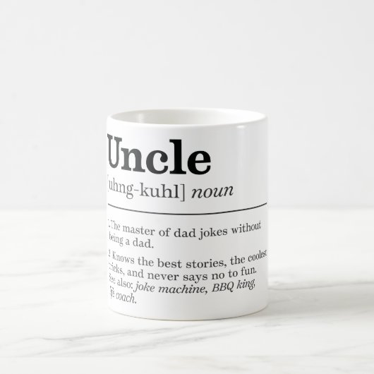 Definition von "Funny Uncle" Kaffeetasse (Mittel)