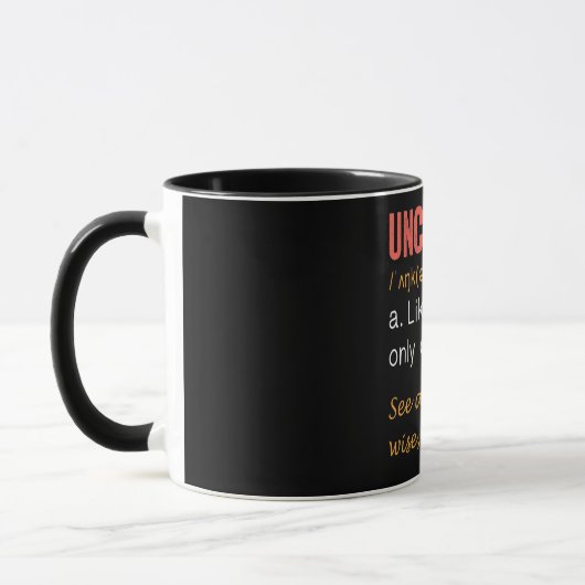 Definition von "Funny Uncle" Tasse (Links)