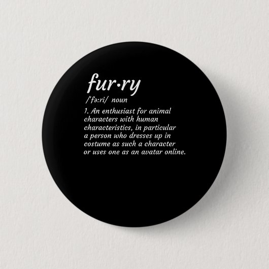 Definition von Furnier Fandom Furries Design Cospl Button (Vorderseite)