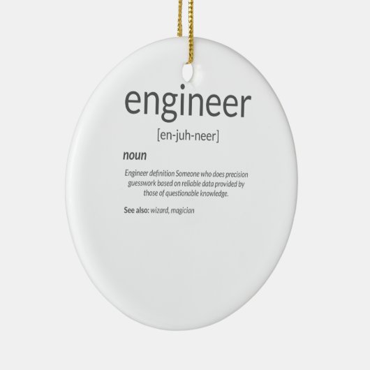 Definition von Gift Engineer Uni für Generalingeni Keramik Ornament (Rechts)