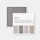 Definition von Helden Magnet (Vorderseite/Rückseite)