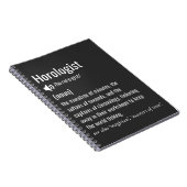 Definition von Horologen Notizblock (Rechte Seite)