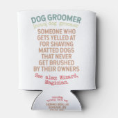 Definition von Hund Groomer Dosenkühler (Rückseite)