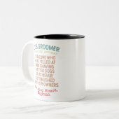 Definition von Hund Groomer Zweifarbige Tasse (Vorderseite Links)