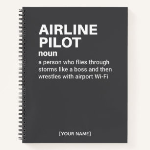 Definition von "Luftfahrt-Pilot" - Personalisierte Notizblock