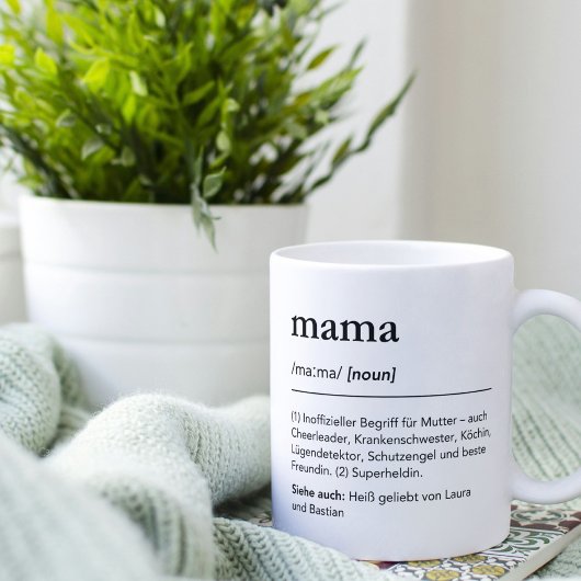Definition von Mama lustiges Mutterwörterbuch Kaffeetasse