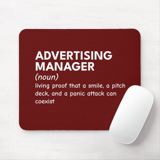 Definition von Marketing Manager Mousepad (Mit Mouse)