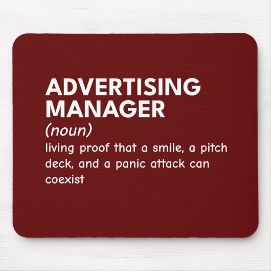 Definition von Marketing Manager Mousepad (Vorne)