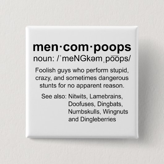 Definition von Menkompoops Button (Vorderseite)