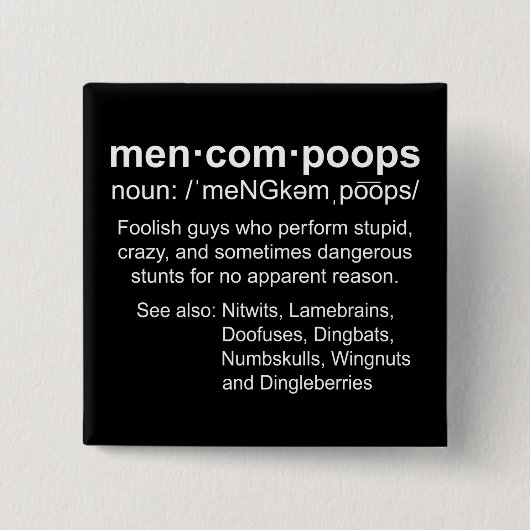 Definition von Menkompoops Button (Vorderseite)