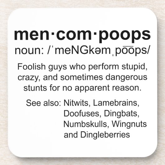Definition von Menkompoops Getränkeuntersetzer (Vorderseite)