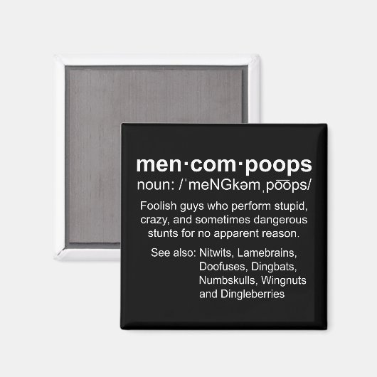 Definition von Menkompoops Magnet (Vorderseite/Rückseite)