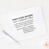 Definition von Menkompoops Quadratischer Aufkleber (Umschlag)