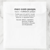 Definition von Menkompoops Quadratischer Aufkleber (Tasche)