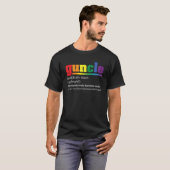 Definition von "Mens Guncle" für "Gay Uncle Rainbo T-Shirt (Vorne ganz)