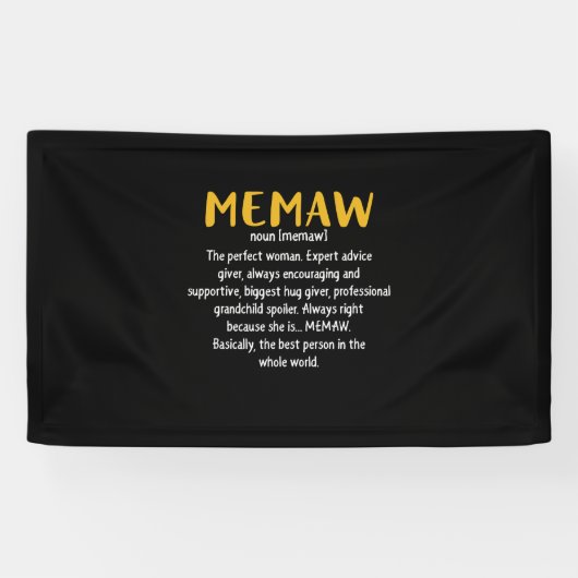 Definition von Mutter Art Memaw Banner (Horizontal)