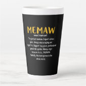 Definition von Mutter Art Memaw Milchtasse (Vorderseite)