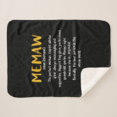 Definition von Mutter Art Memaw Sherpadecke (Vorderseite (Horizontal))