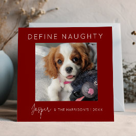 Definition von Naughty | 5 FotoCollage | Weihnacht Feiertagskarte